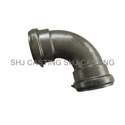 Accessori per tubi duttili del ferro ISO2531 En545 En598 curvatura del doppio incavo da 90 gradi